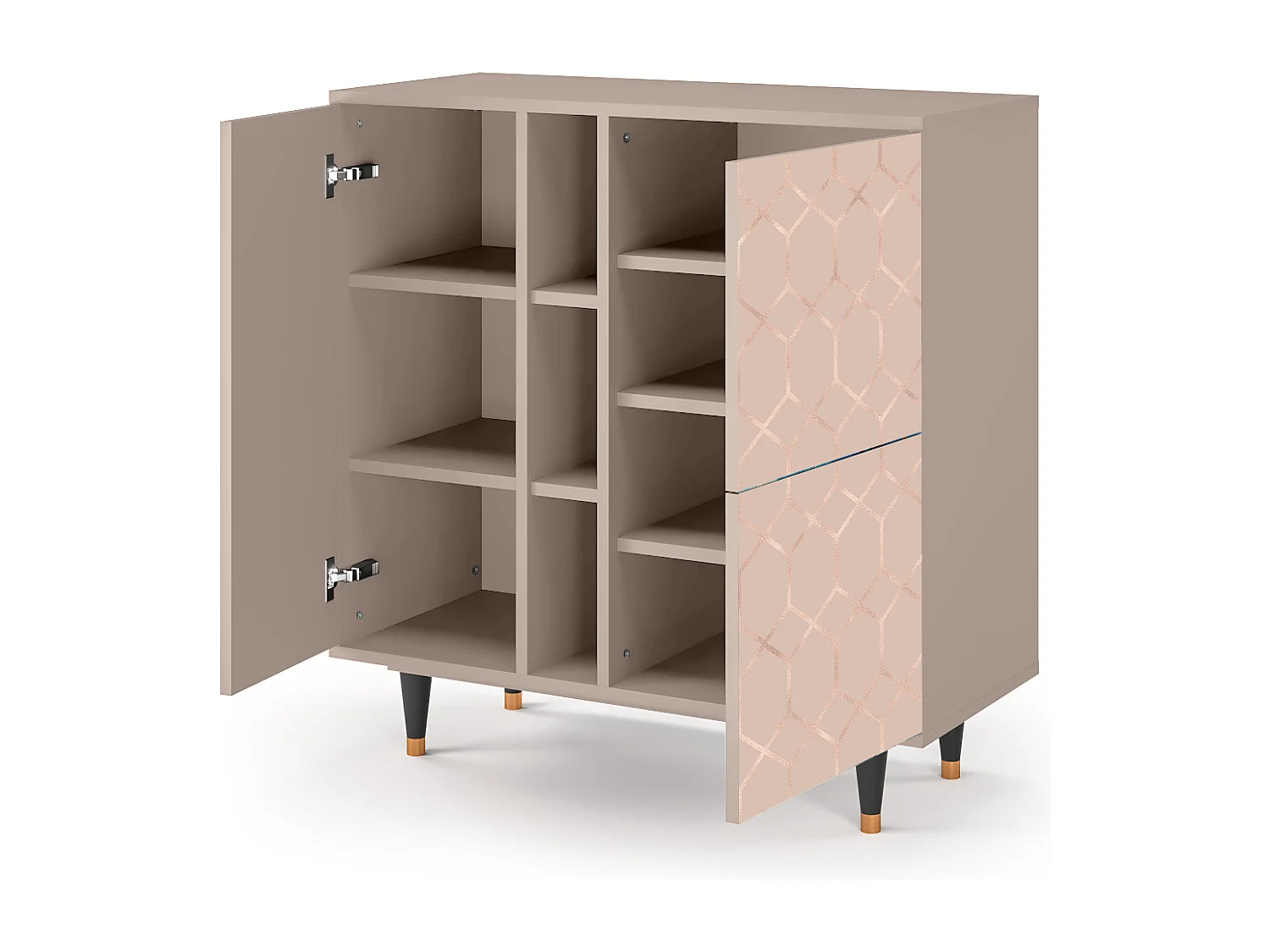 Buffet - 94х96х41 cm - BS5 - Rose Honeycomb, Latte