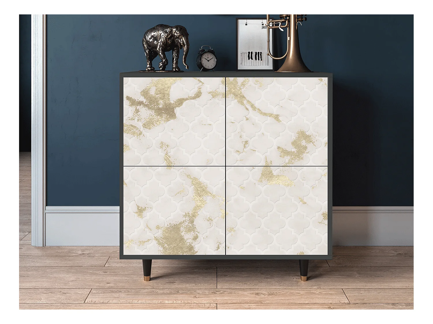 Buffet - 94x96x48 cm - BS3 - Sahara desert, Anthracite