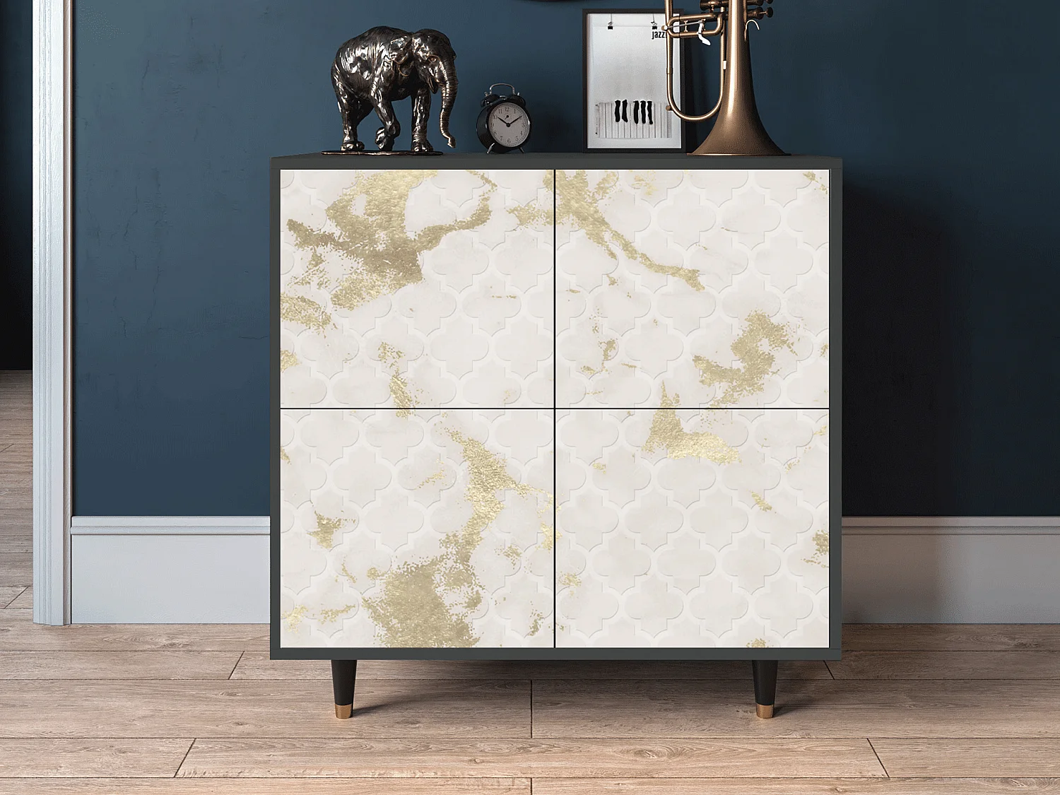 Buffet - 94x96x48 cm - BS3 - Sahara desert, Anthracite