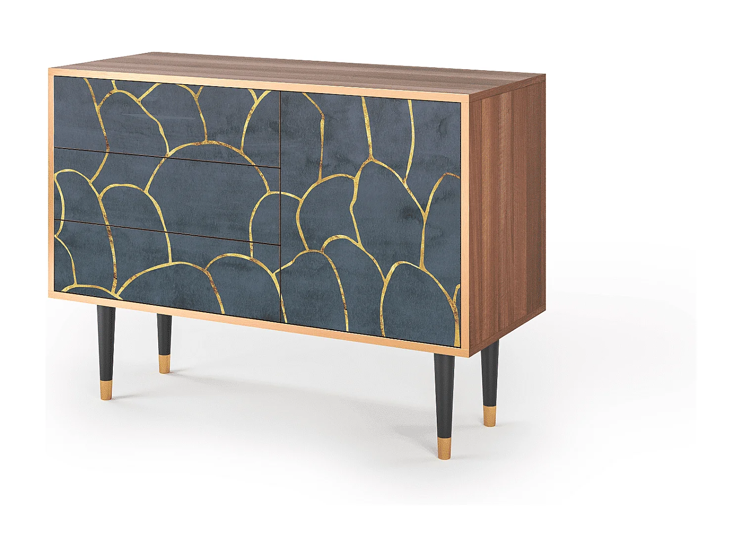 Credenza - 115х84х41 cm - S3 - Blue Lagoon, Noce