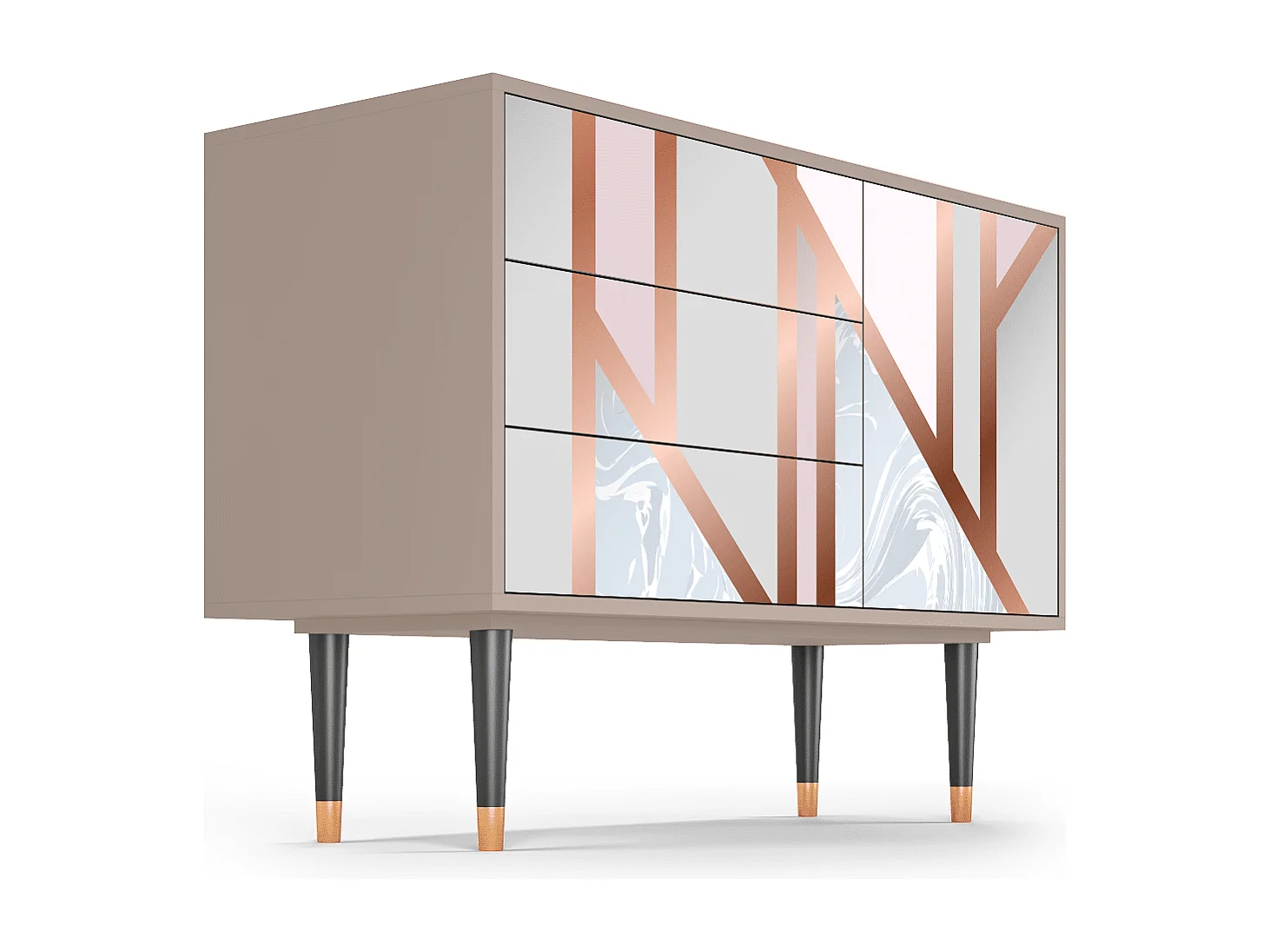 Credenza - 115х84х41 cm - S3 - Champagne Story, Latte