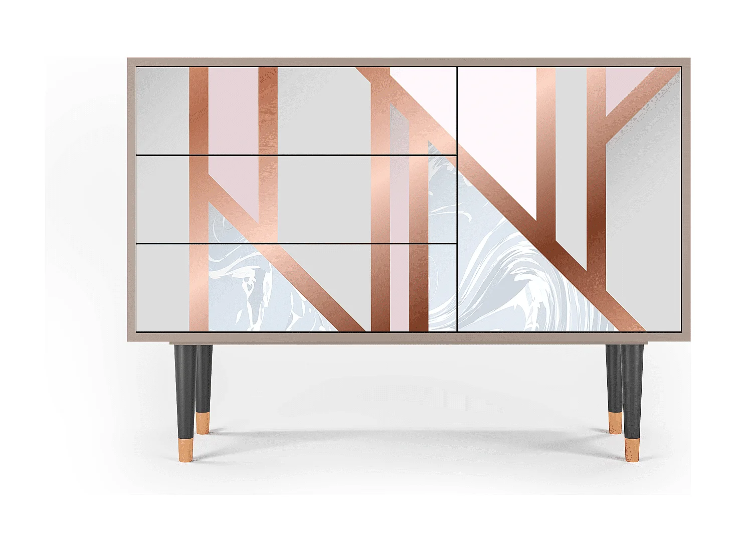 Credenza - 115х84х41 cm - S3 - Champagne Story, Latte