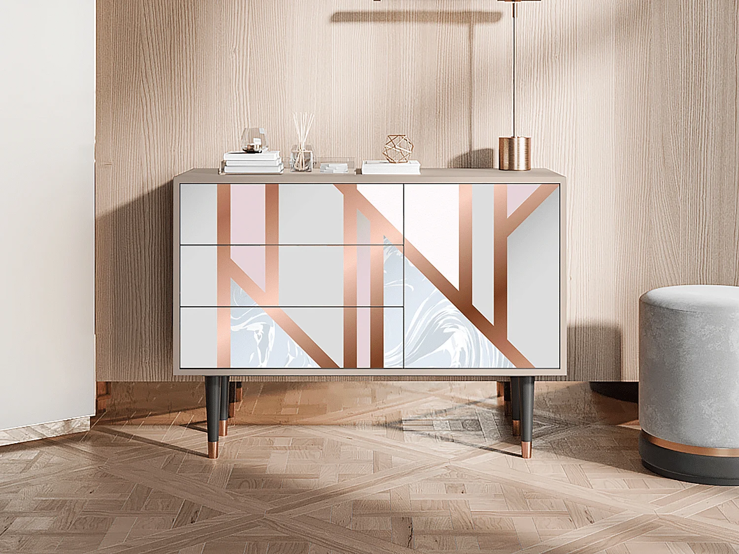 Buffet - 115х84х41 cm - S3 - Champagne Story, Latte