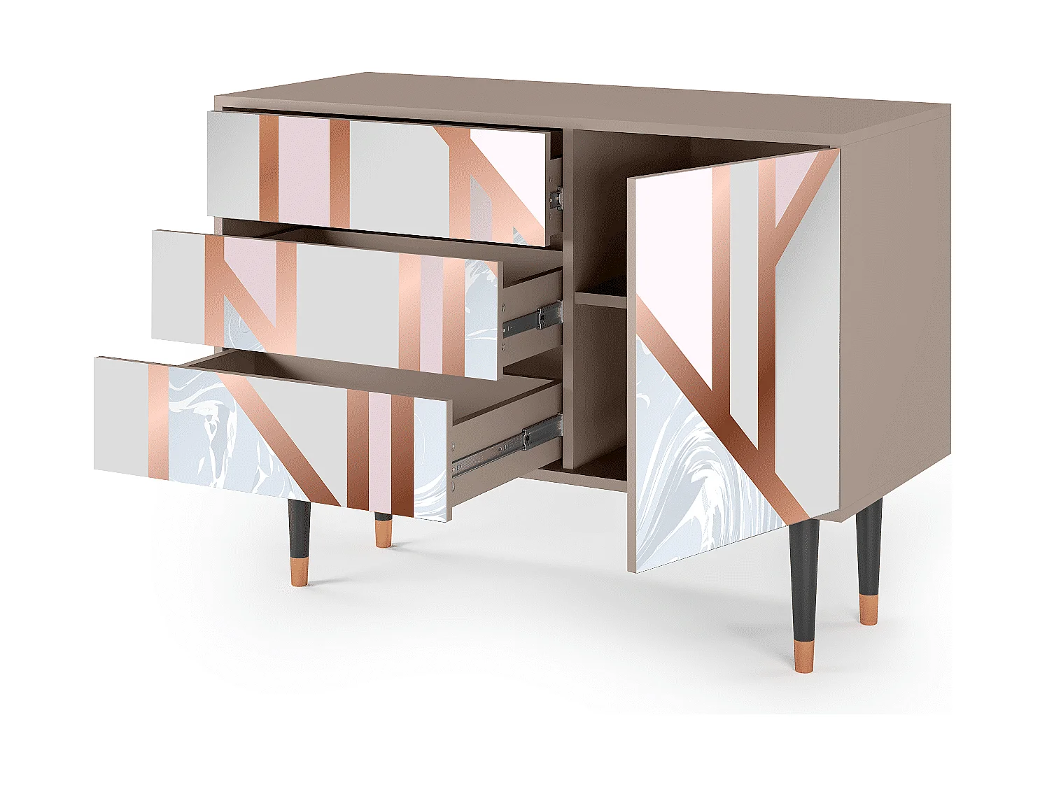 Buffet - 115х84х41 cm - S3 - Champagne Story, Latte