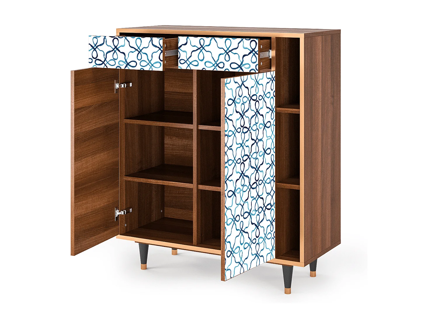 Credenza - 96х110х41 cm - BS6 - Marine Strings, Noce