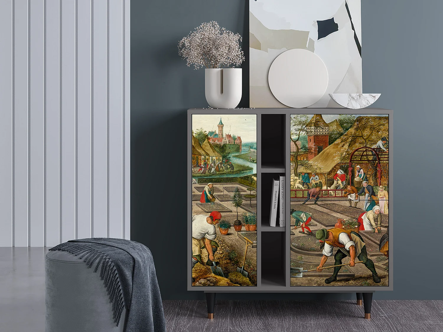 Credenza - 94х96х41 cm - BS5 - The Younger - Spring, Grigio