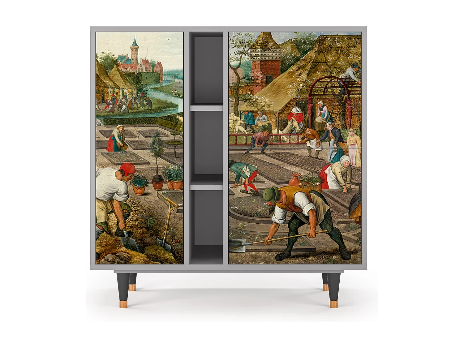 Credenza - 94х96х41 cm - BS5 - The Younger - Spring, Grigio