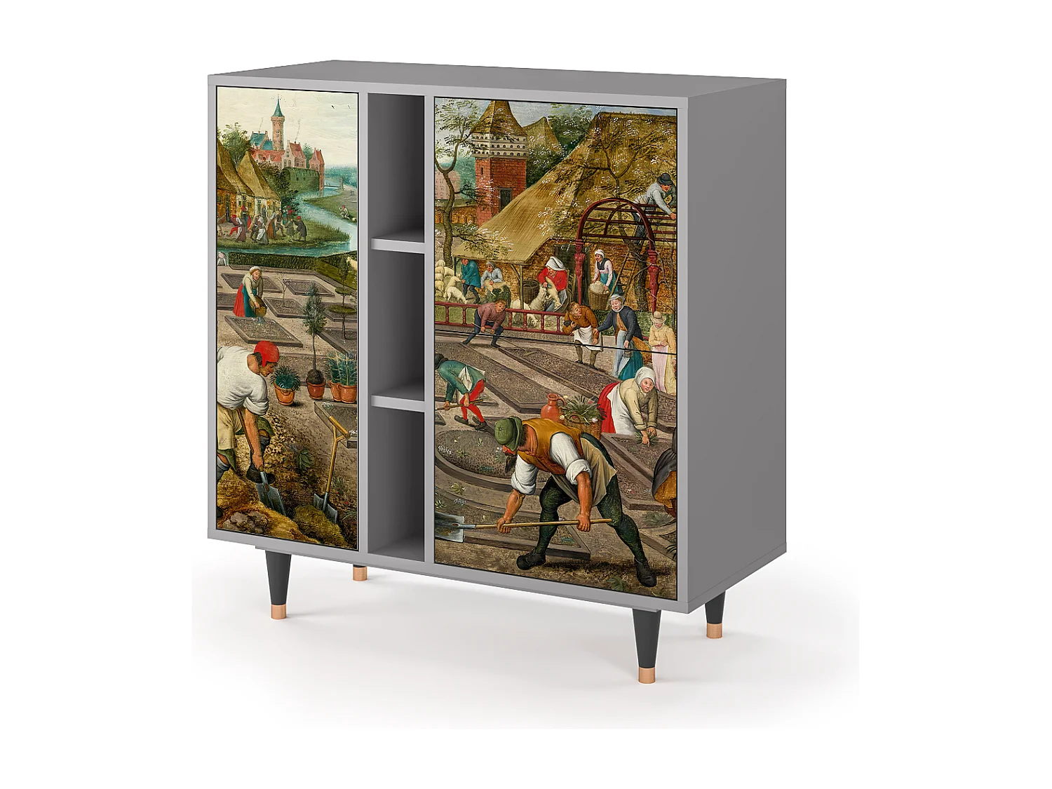 Credenza - 94х96х41 cm - BS5 - The Younger - Spring, Grigio