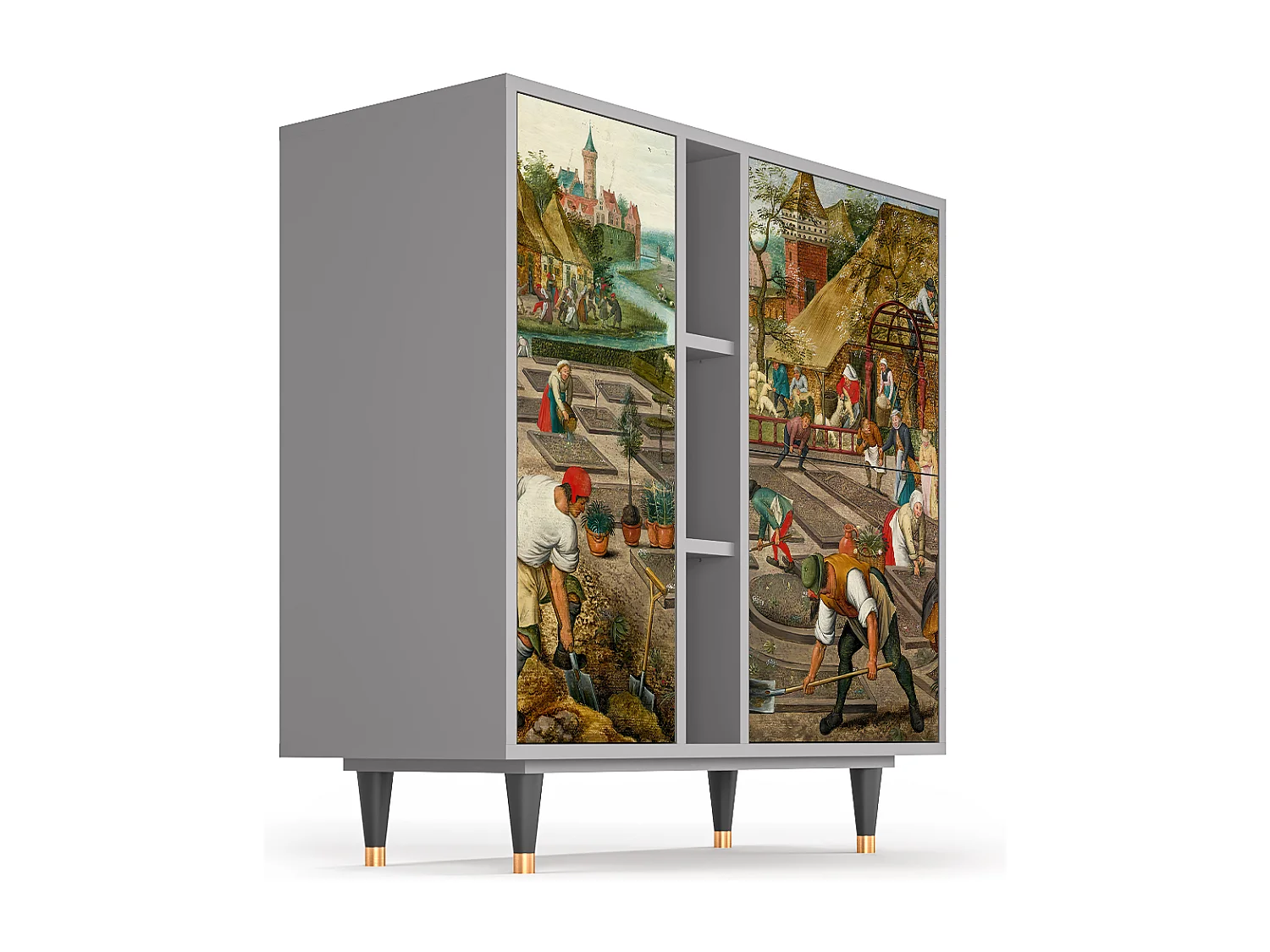 Credenza - 94х96х41 cm - BS5 - The Younger - Spring, Grigio