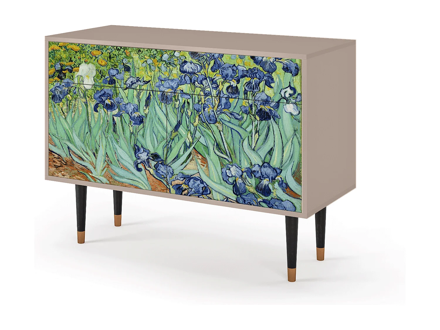 Credenza - 115x85x48 cm - BS4 - Irises , Latte