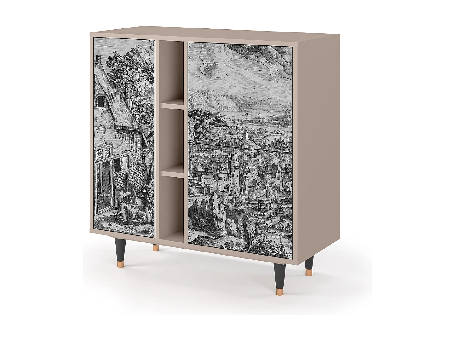 Buffet - 94х96х41 cm - BS5 - Departure, Latte