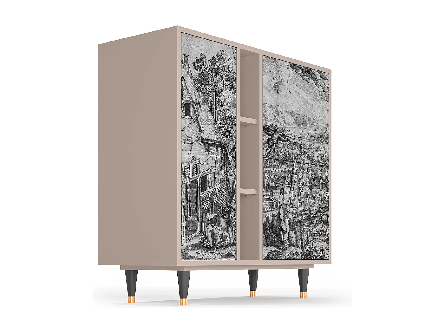 Buffet - 94х96х41 cm - BS5 - Departure, Latte