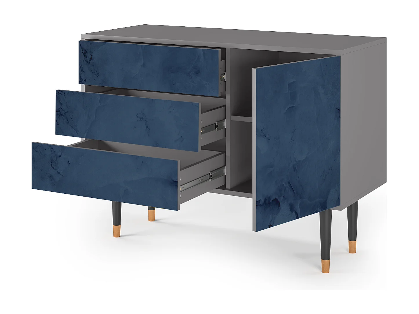 Credenza - 115х84х41 cm - S3 - Endless Galaxi, Grigio