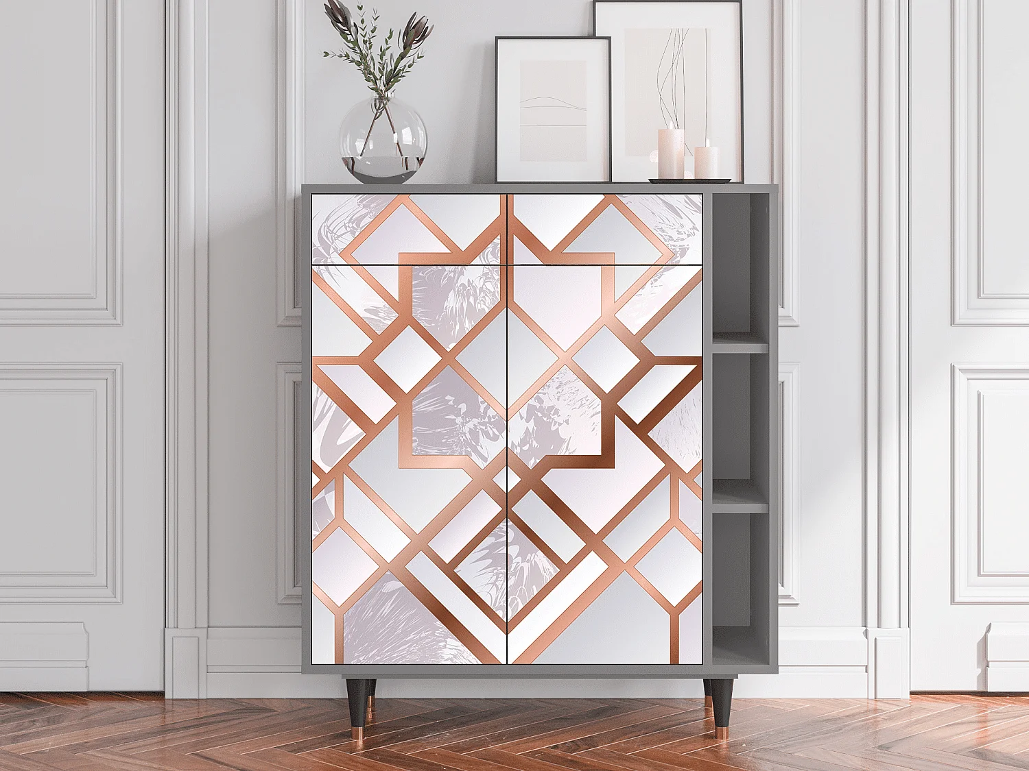 Credenza - 96х110х41 cm - BS6 - Pastel Fairytale, Grigio