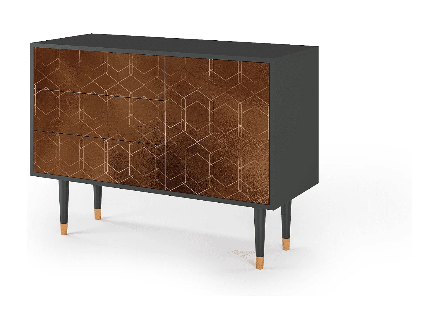 Credenza - 115х84х41 cm - S3 - Chocolate Bar, Antracite