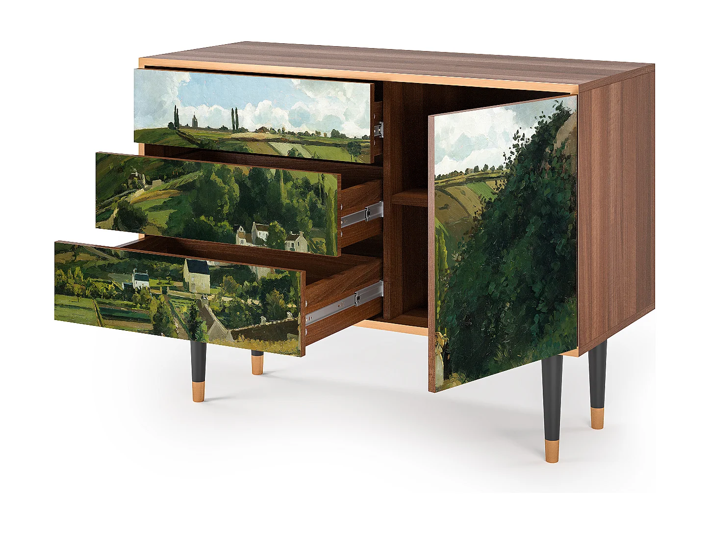Buffet - 115х84х41 cm - S3 - Jalais Hill by Pissarro, Noyer