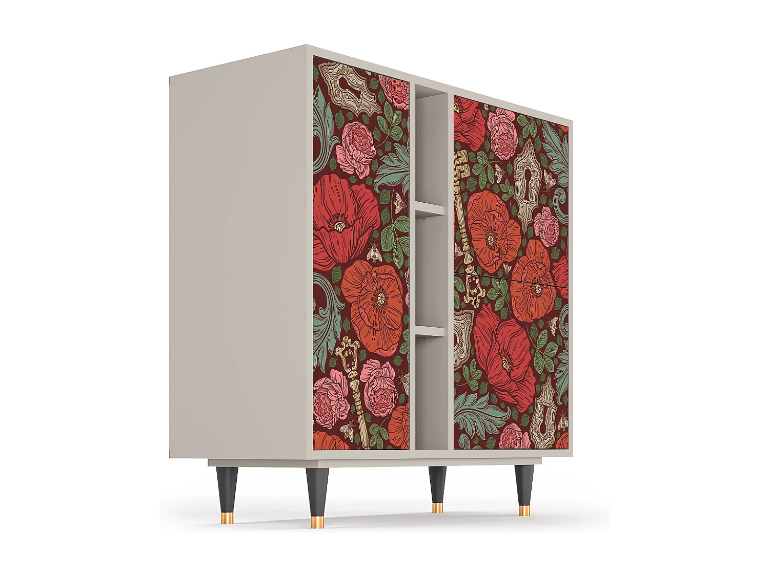 Credenza - 94х96х41 cm - BS5 - Poppy Garden, Sabbia