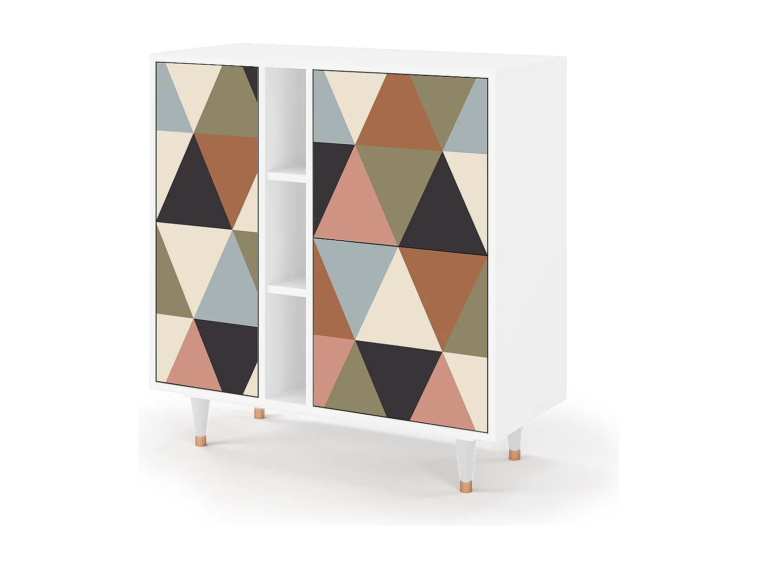 Credenza - 94х96х41 cm - BS5 - Royal Triangles, Bianco