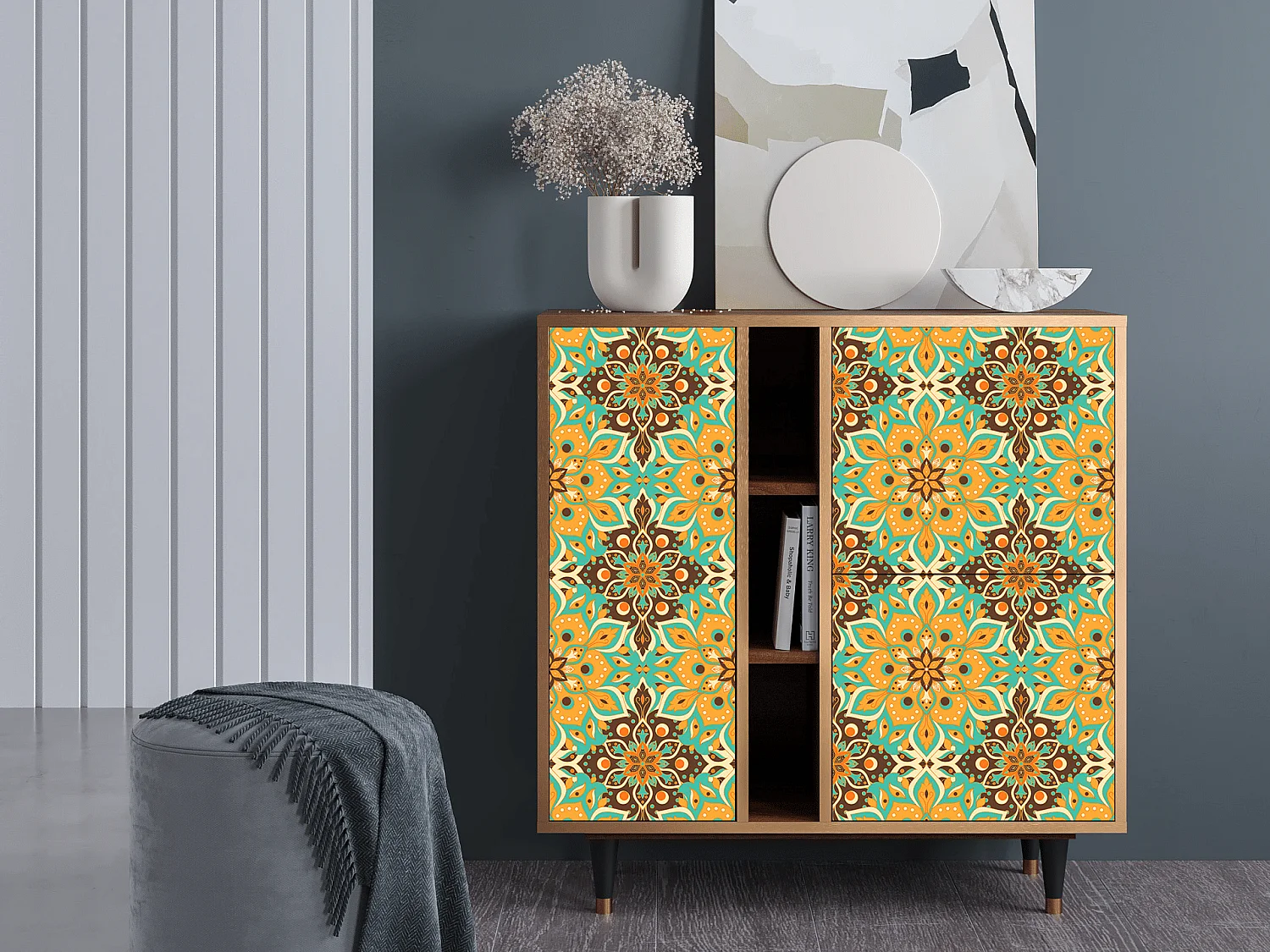 Dressoir - 94х96х41 cm - BS5 - Indian Spices, Walnoot