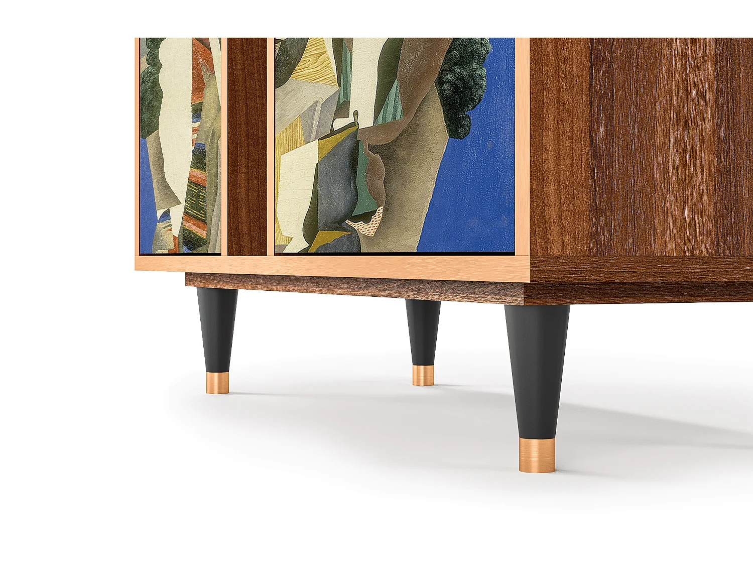 Kredens - 94х96х41 cm - BS5 - The Cubist Paintings , Orzech