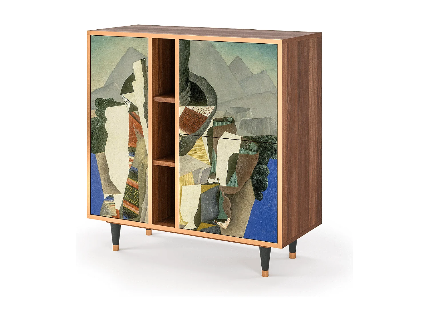 Buffet - 94х96х41 cm - BS5 - The Cubist Paintings , Noyer