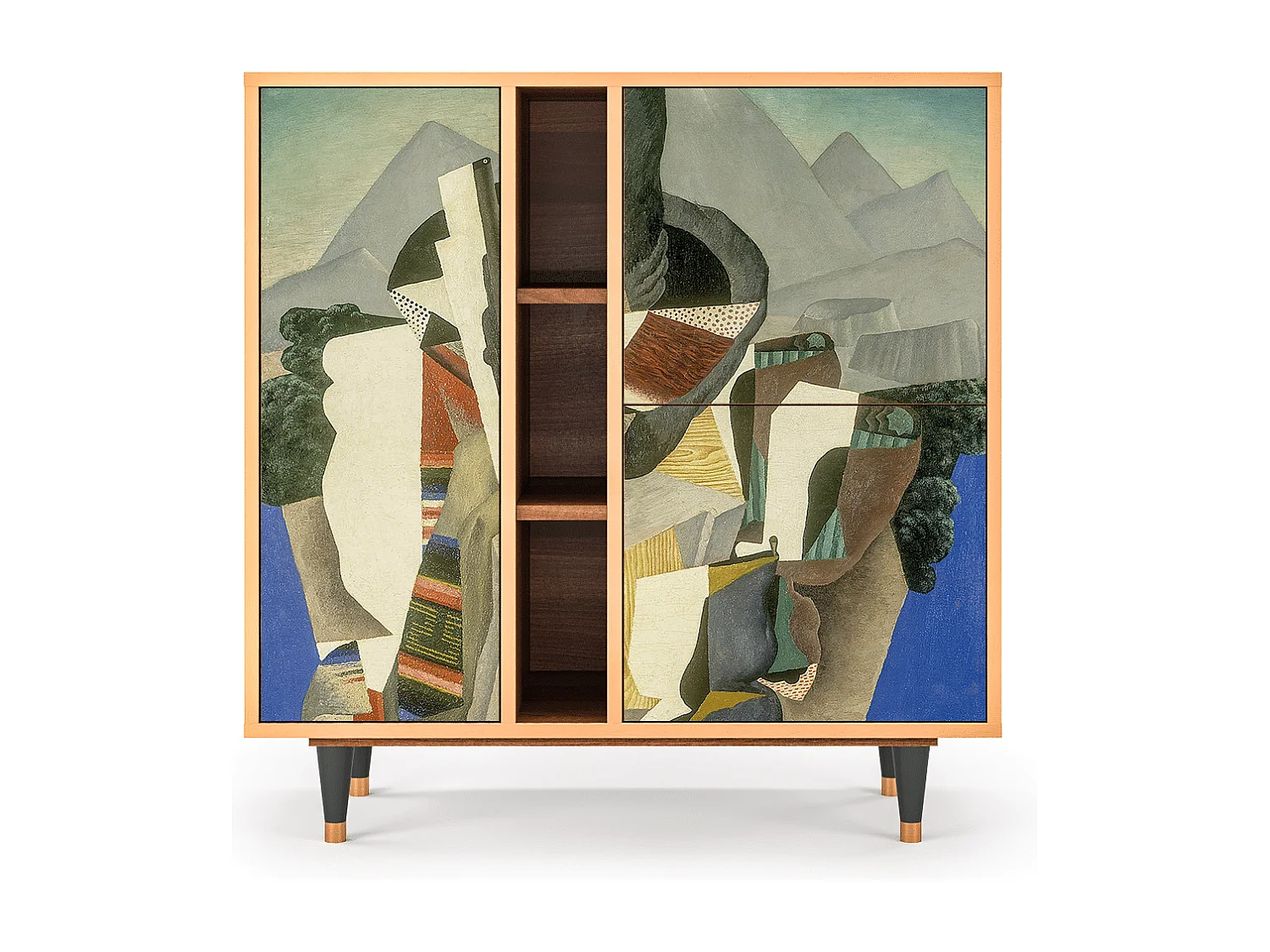 Buffet - 94х96х41 cm - BS5 - The Cubist Paintings , Noyer
