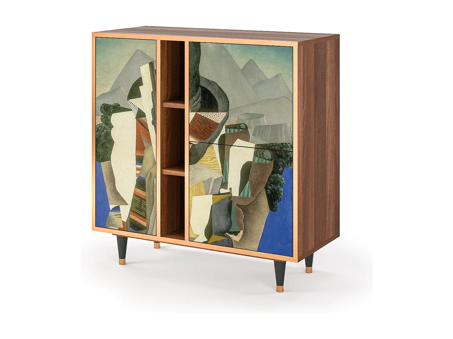 Buffet - 94х96х41 cm - BS5 - The Cubist Paintings , Noyer
