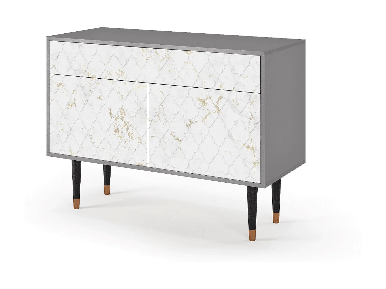 Buffet - 115x85x48 cm - BS4 - Sweet Cotton, Gris