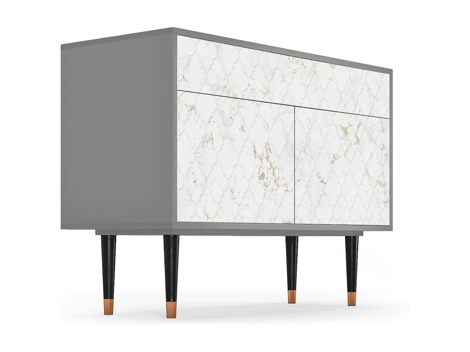 Buffet - 115x85x48 cm - BS4 - Sweet Cotton, Gris