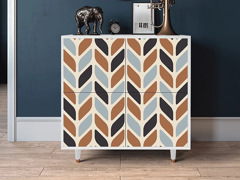 Aparador - 94x96x48 cm - BS3 - Beige Laure, Branco