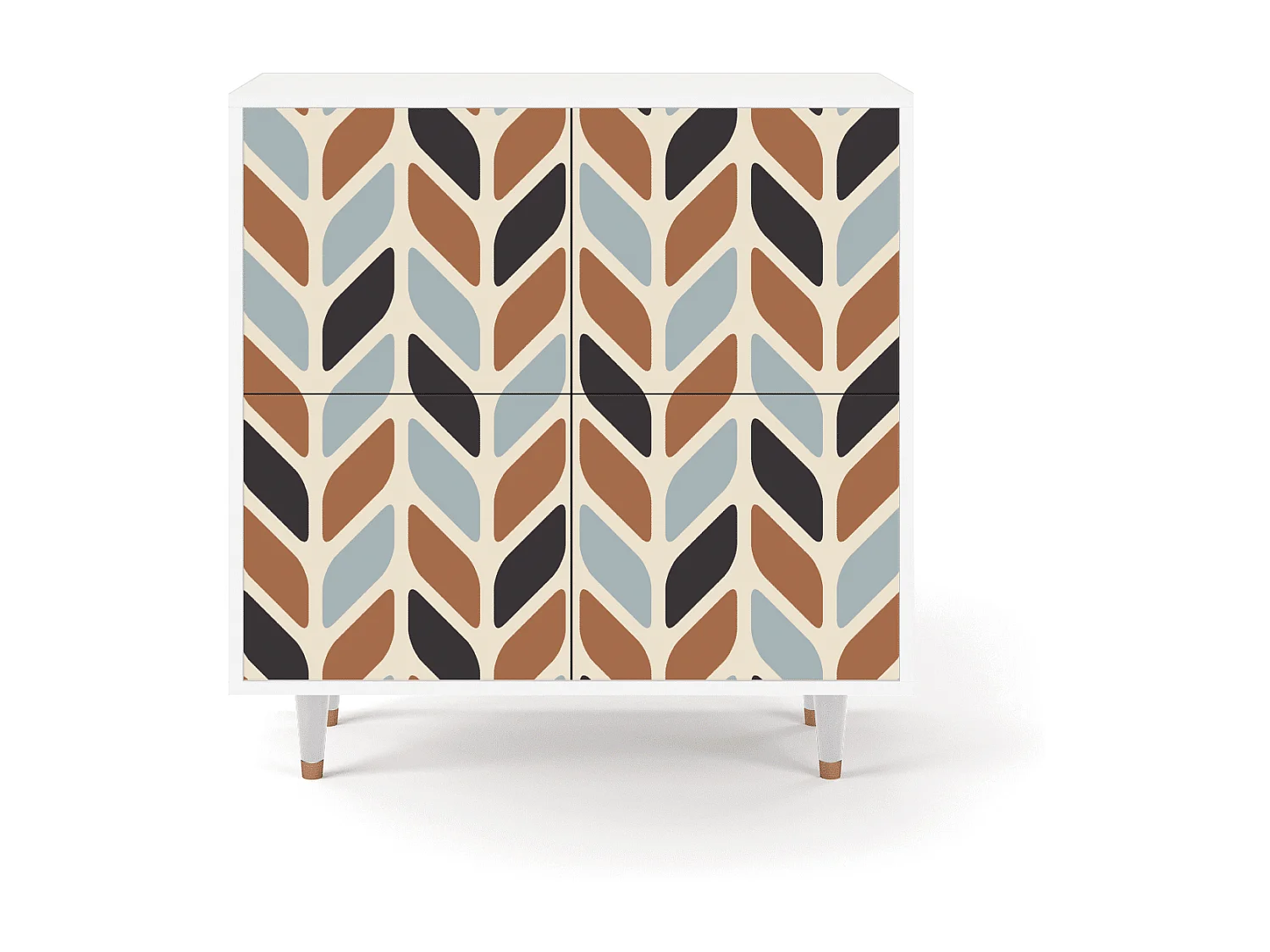 Aparador - 94x96x48 cm - BS3 - Beige Laure, Branco