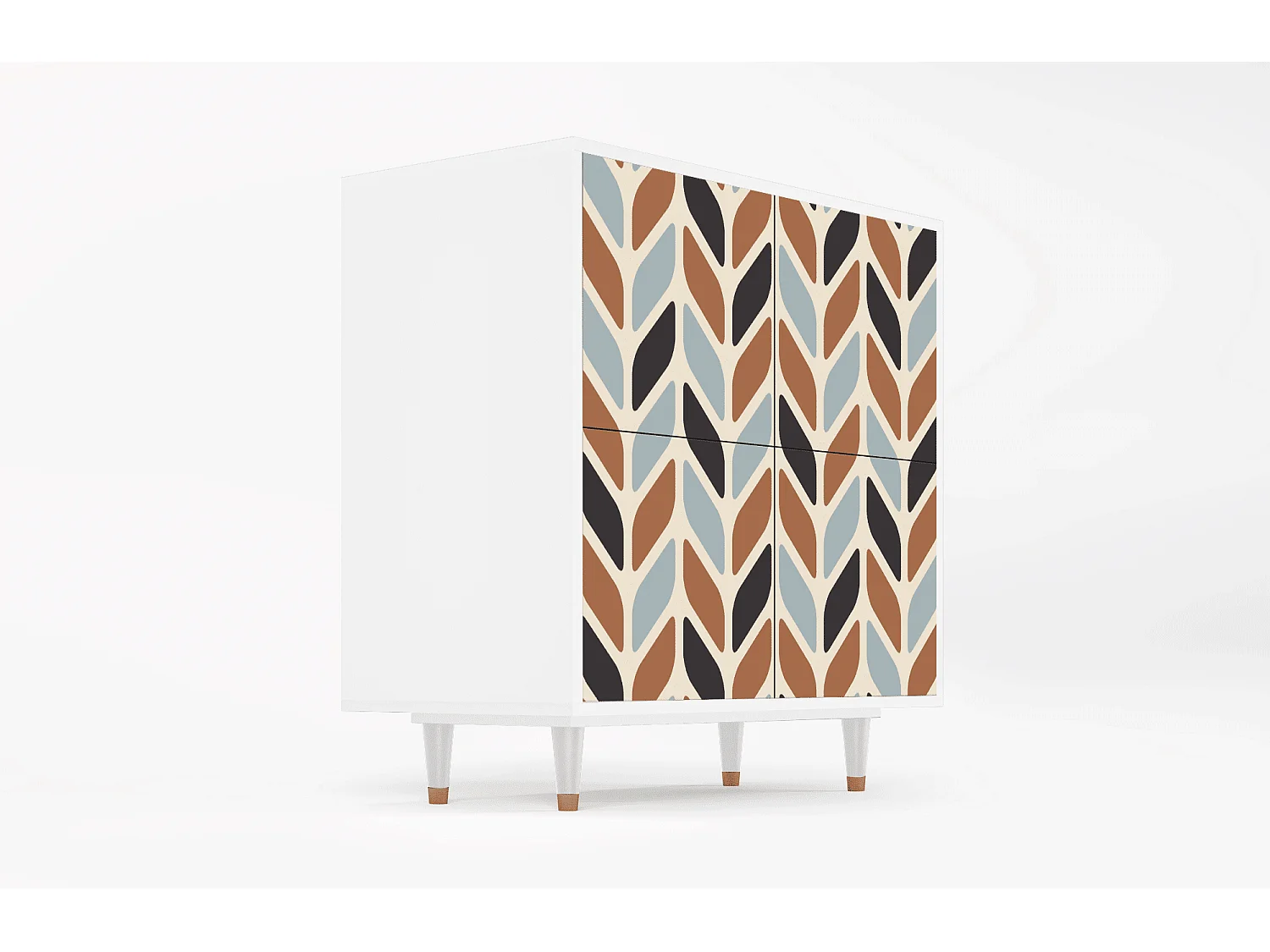 Aparador - 94x96x48 cm - BS3 - Beige Laure, Branco