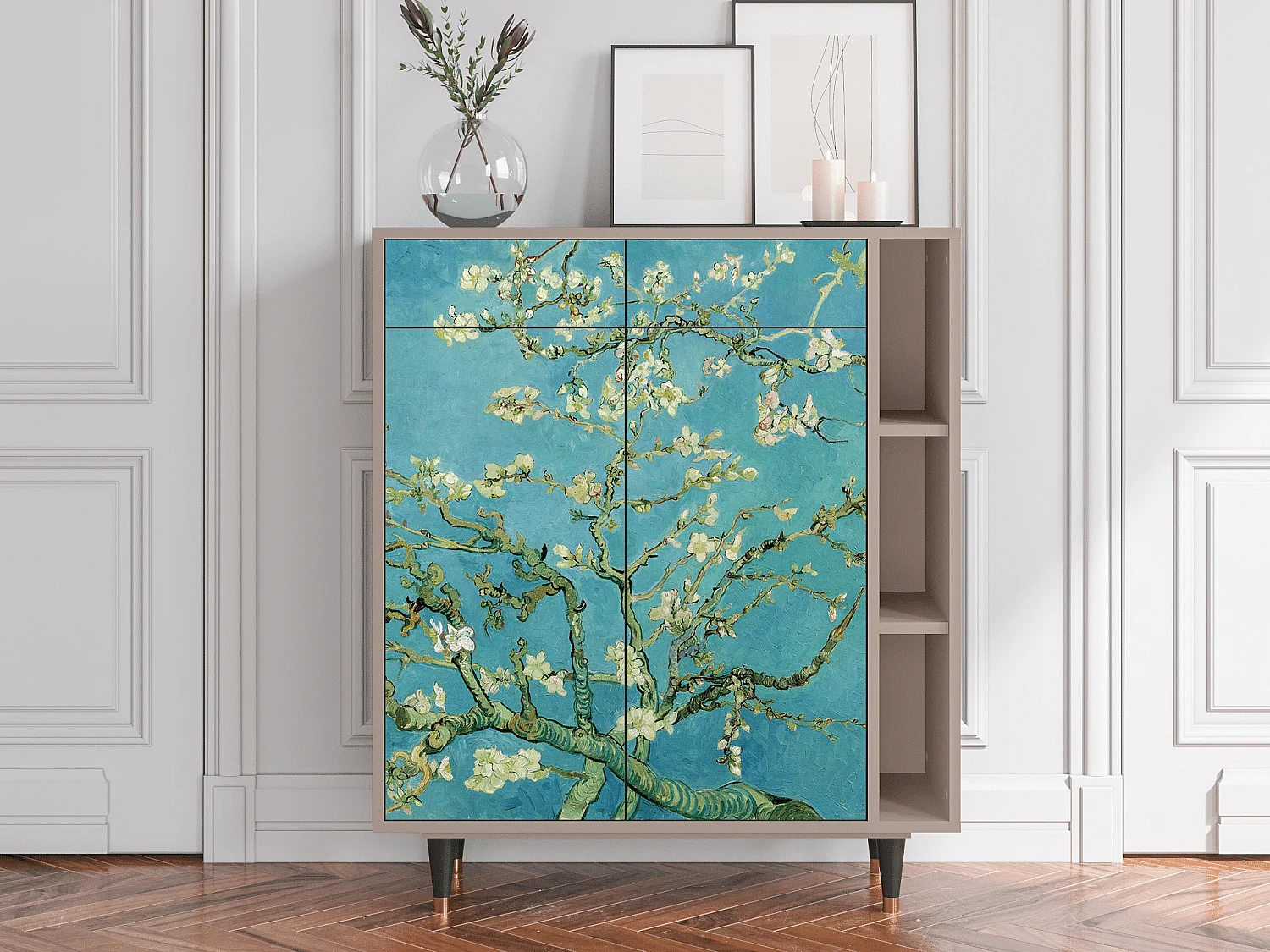 Aparador - 96х110х41 cm - BS6 - Almond Blossom, Latte
