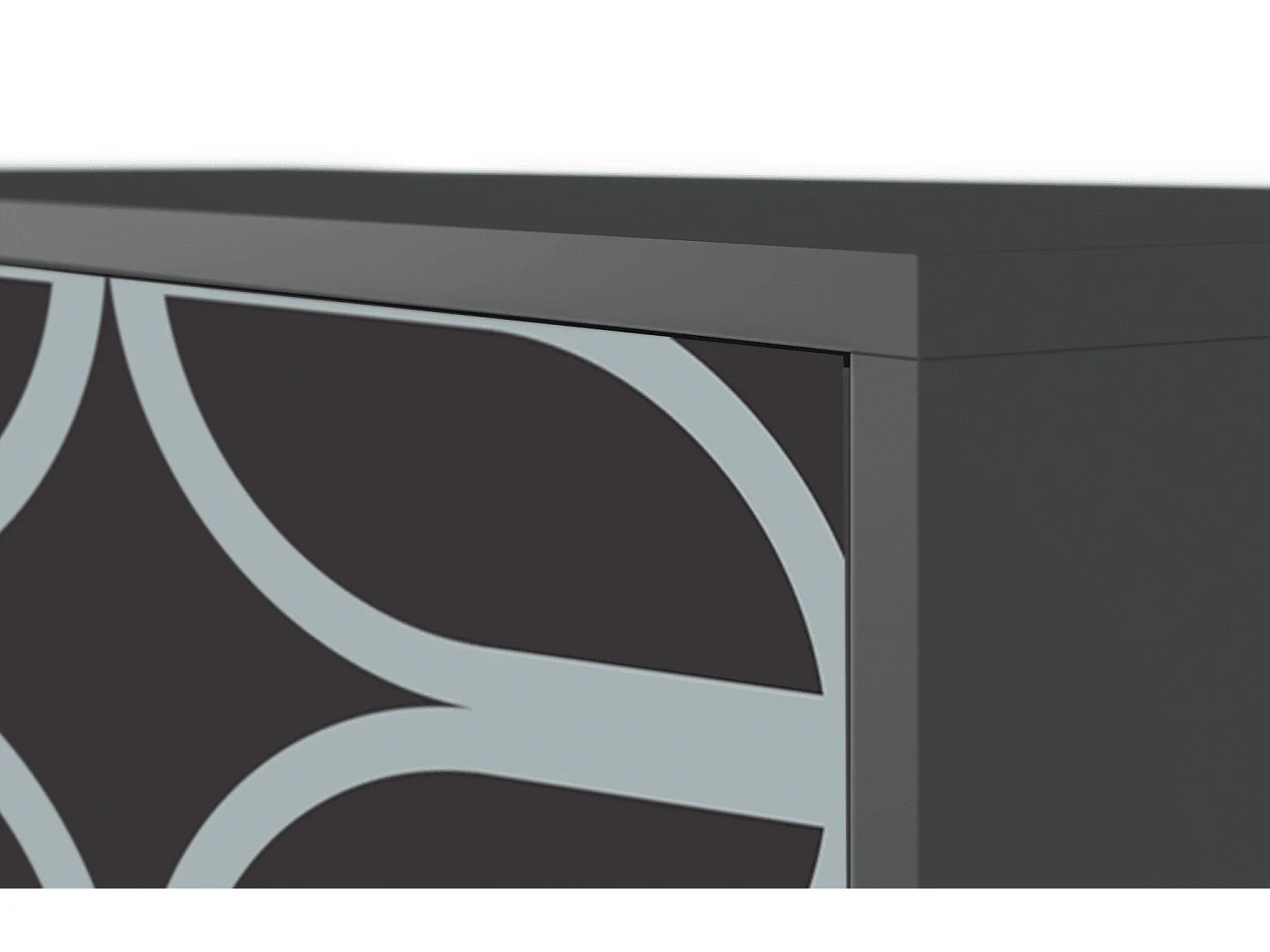 Kredens - 115х84х41 cm - S3 - Braided Blue, Antracyt