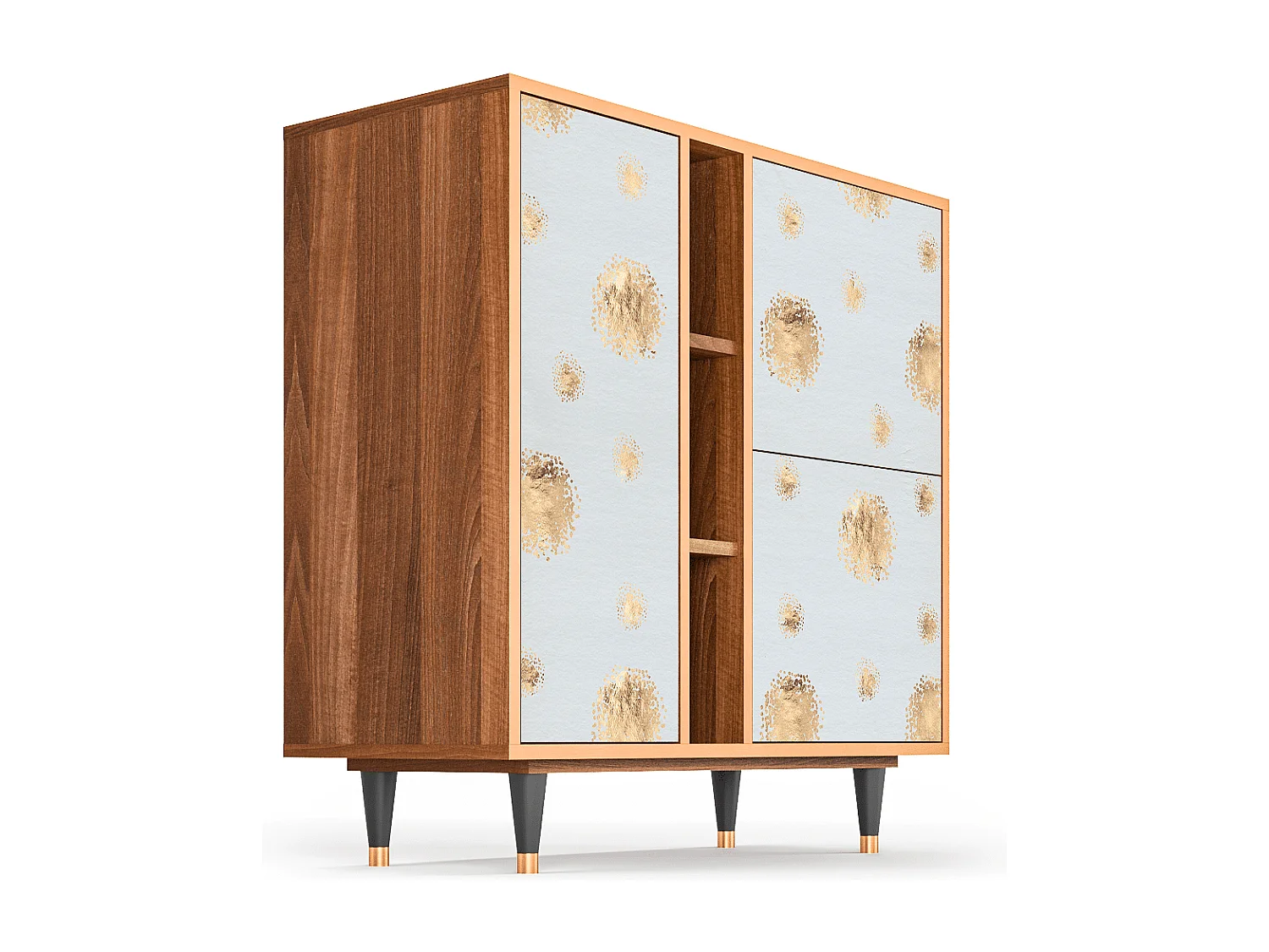 Kredens - 94х96х41 cm - BS5 - Sky Latte, Orzech