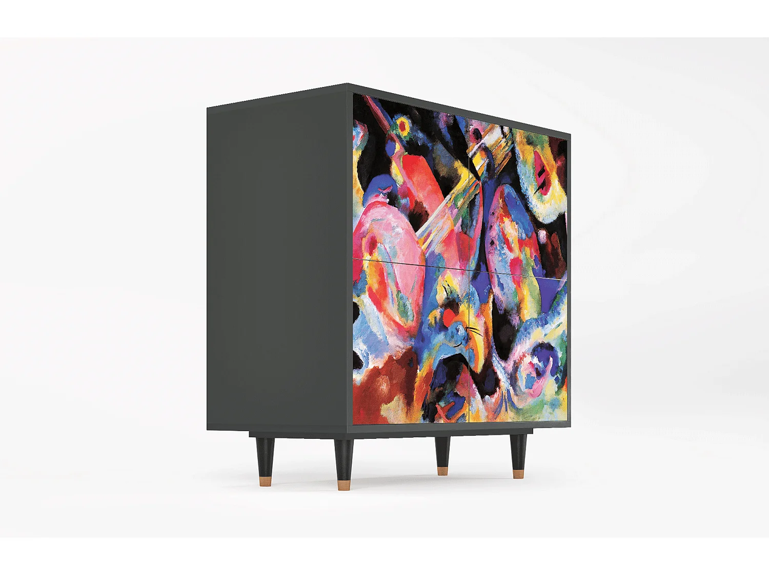 Kredens - 94x96x48 cm - BS3 - Kandinsky, Antracyt