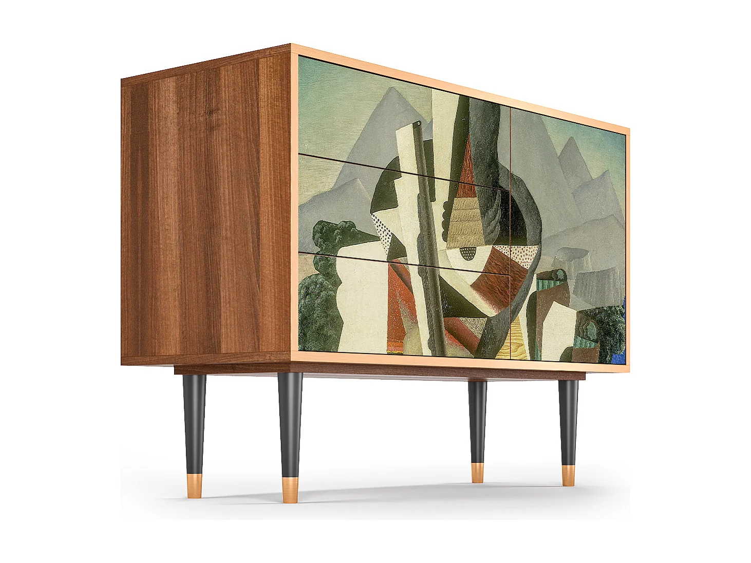 Buffet - 115х84х41 cm - S3 - The Cubist Paintings , Noyer
