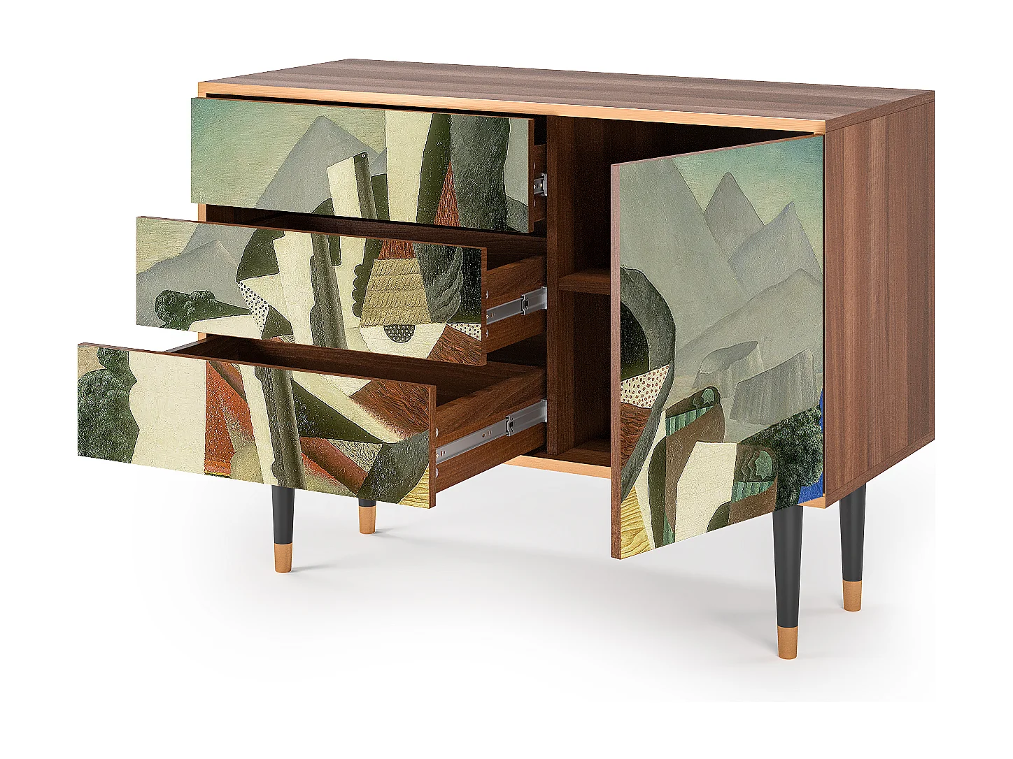 Buffet - 115х84х41 cm - S3 - The Cubist Paintings , Noyer