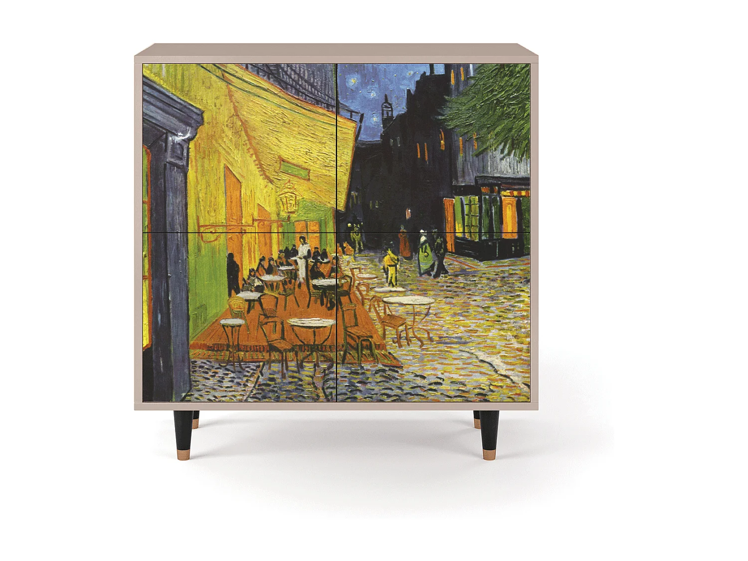 Aparador - 94x96x48 cm - BS3 - Café Terrace at Night, Latte