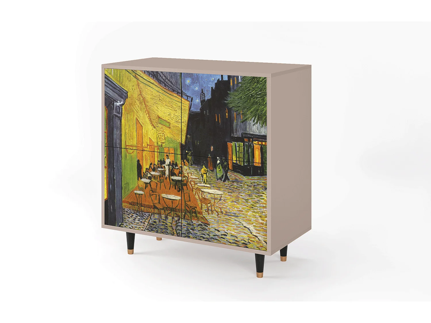 Aparador - 94x96x48 cm - BS3 - Café Terrace at Night, Latte