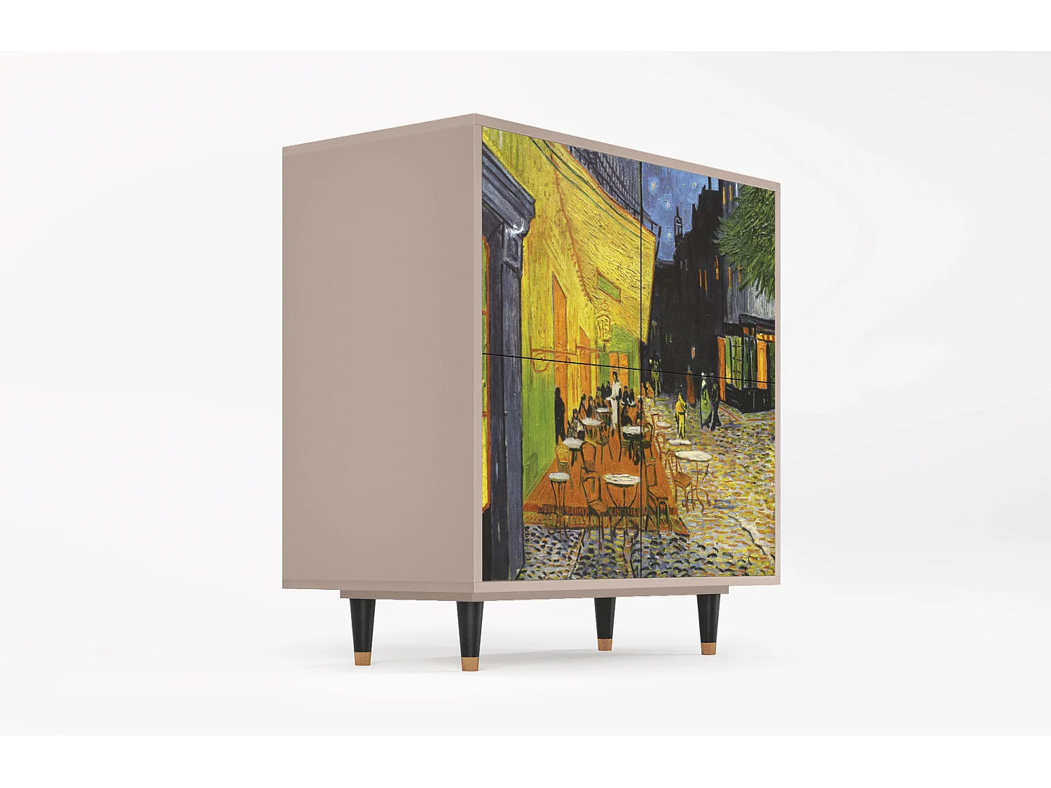 Aparador - 94x96x48 cm - BS3 - Café Terrace at Night, Latte