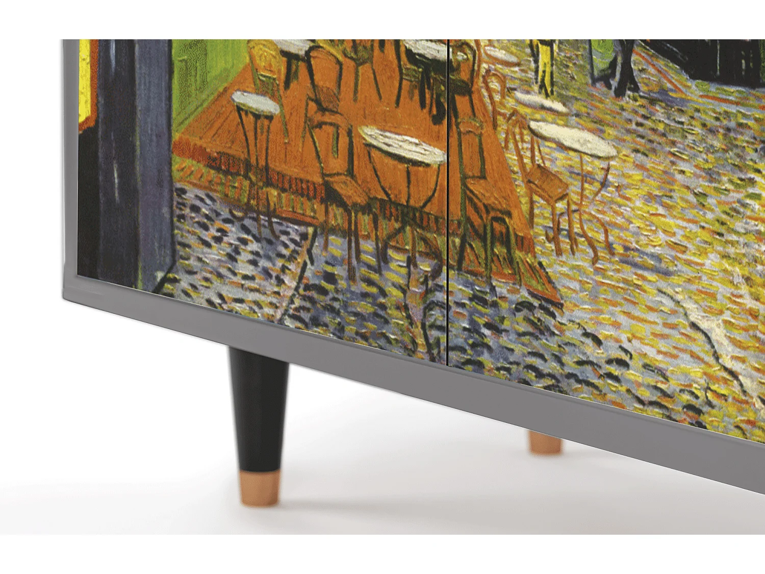 Aparador - 94x96x48 cm - BS3 - Café Terrace at Night, Cinza