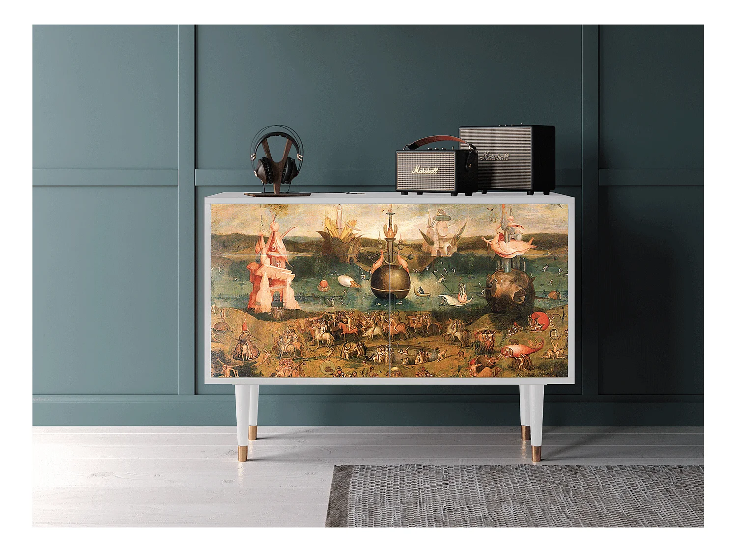 Buffet - 115x85x48 cm - BS4 - Garden of Delights , Blanc