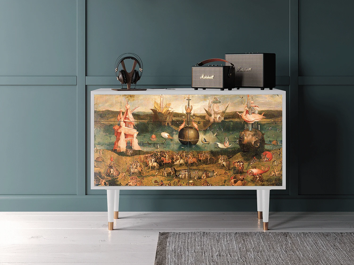 Buffet - 115x85x48 cm - BS4 - Garden of Delights , Blanc