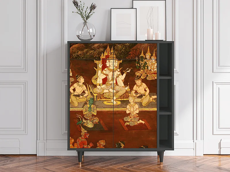 Kredens - 96х110х41 cm - BS6 - Malyavan, Antracyt