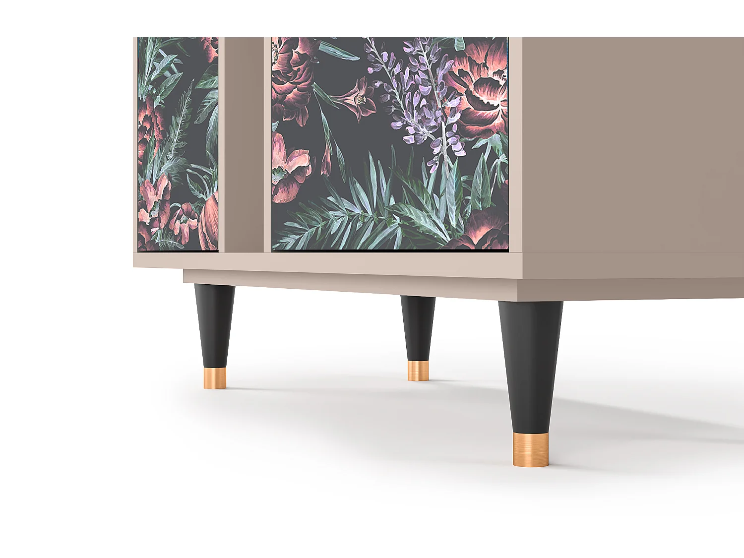 Buffet - 94х96х41 cm - BS5 - Dark Peonies, Latte