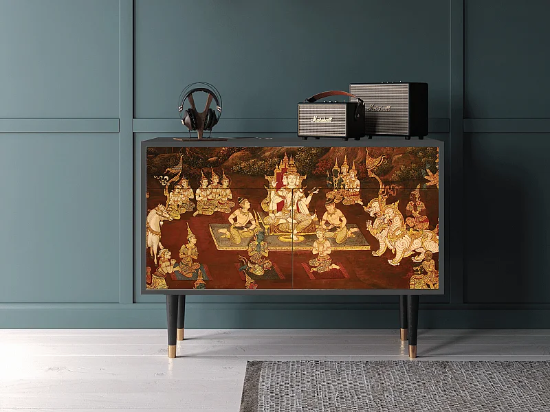 Credenza - 115x85x48 cm - BS4 - Malyavan, Antracite
