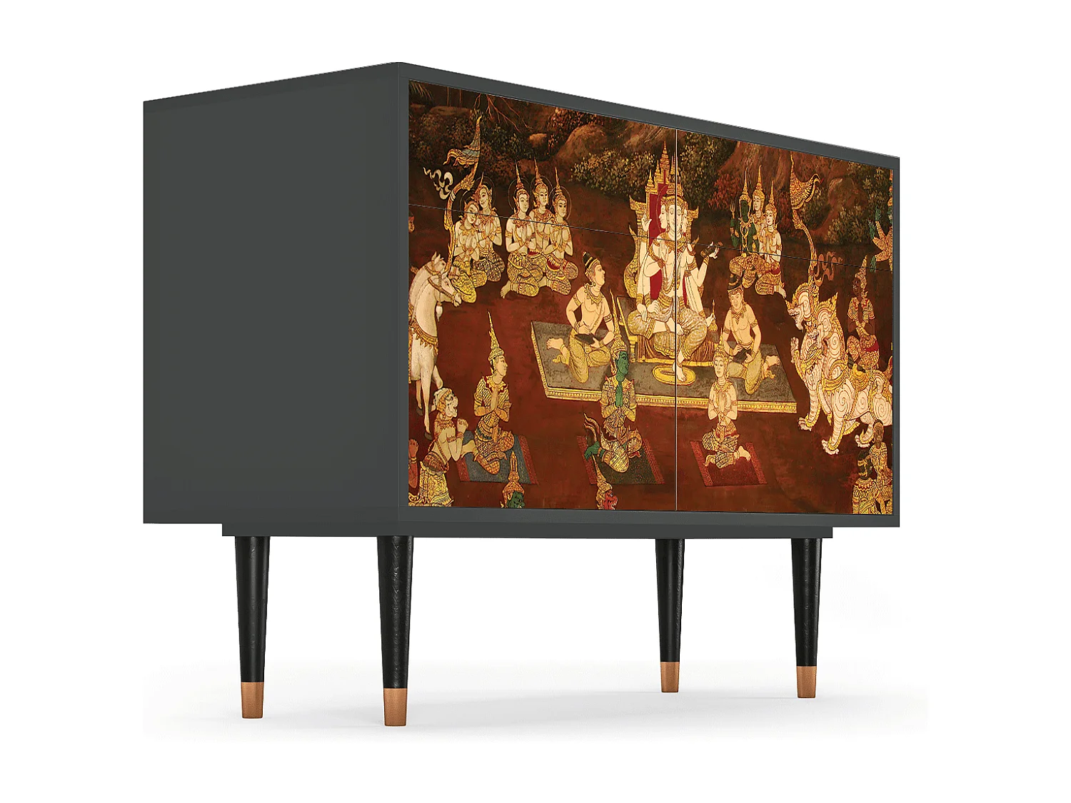 Credenza - 115x85x48 cm - BS4 - Malyavan, Antracite