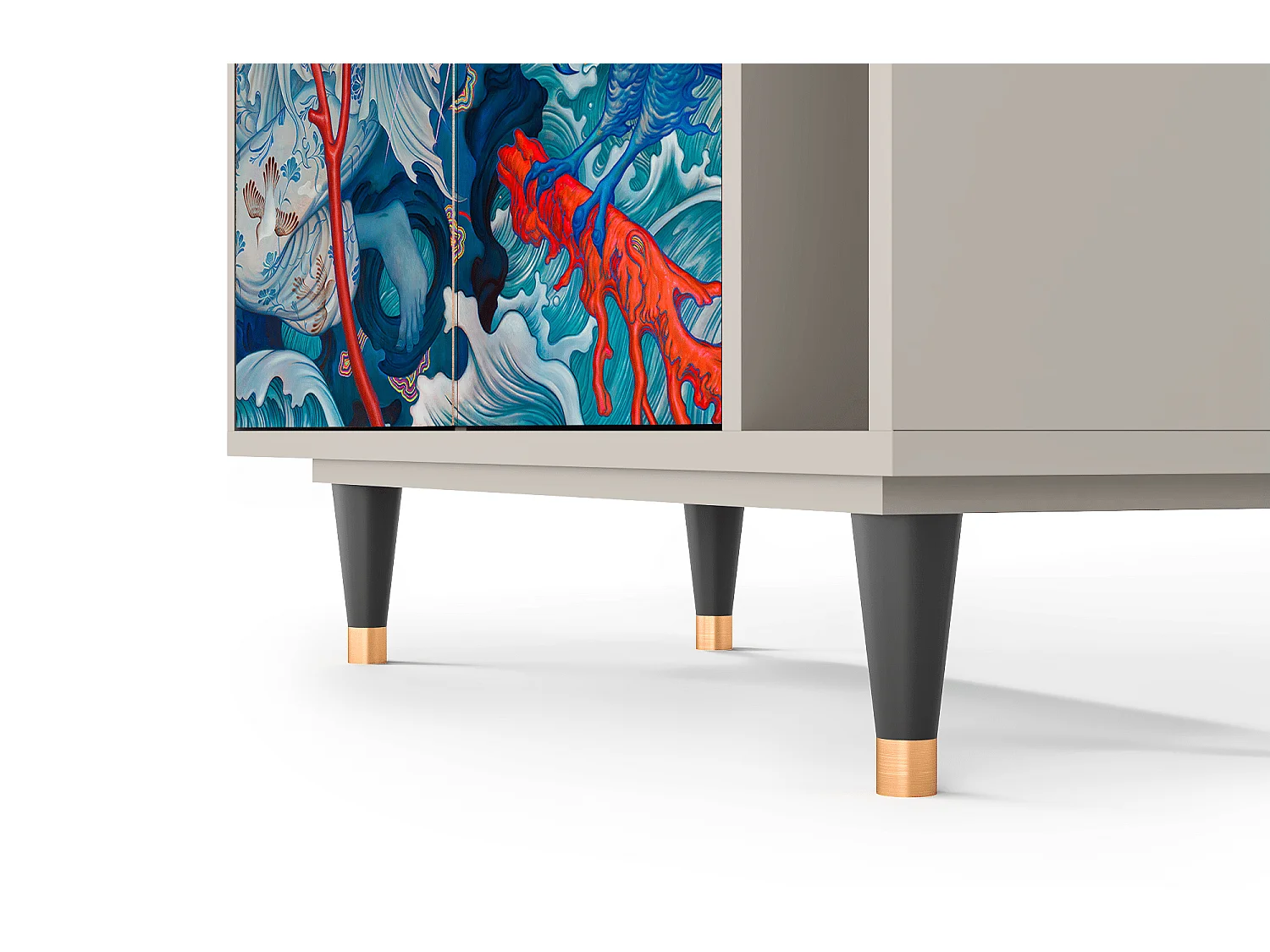 Credenza - 96х110х41 cm - BS6 - The Girl - James Jean, Sabbia