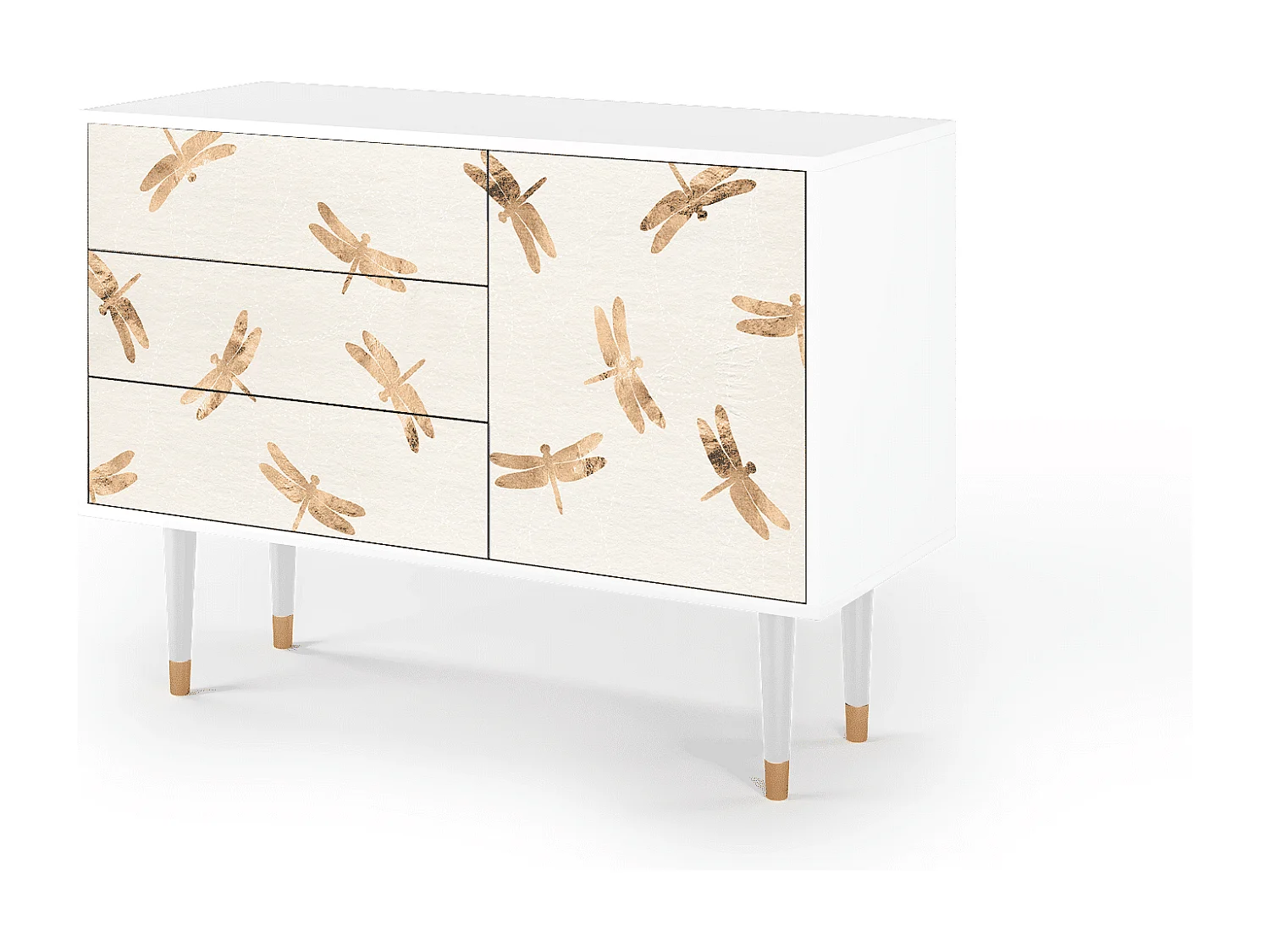 Buffet - 115х84х41 cm - S3 - Nude Dragonflies, Blanc